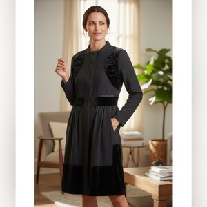 Rue Du Mail Paris Black Coat